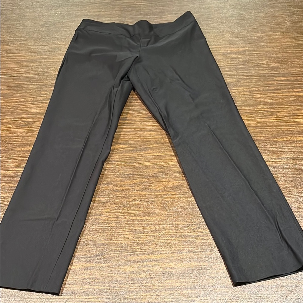 NIC+ZOE Black Cropped Ankle Pants
